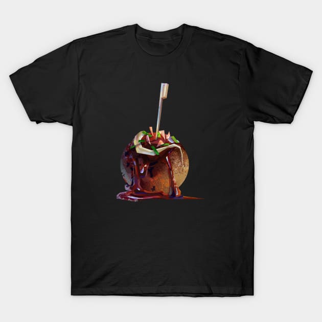 Takoyaki - Octopus Balls - たこ焼き - 蛸焼 T-Shirt by banditotees